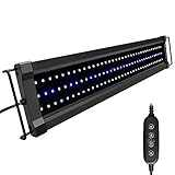 NICREW ClassicLED G2 Aquarium Beleuchtung, Steuerbar LED Lampe mit Mondlicht, IP67 Wasserdicht für Süßwasser-Aquarien, 60-80