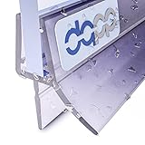 DQ-PP Duschdichtung 70cm | Dichtung für 3,5mm – 5mm Glastür Stärke | UK13 | Wasserablaufprofil Wasserabweisprofil | Duschkabinen Duschabdichtung Duschwand | Ersatzteile für Duschkabine | Transp