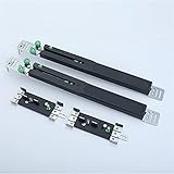 Lcuihong-Lagerschlitten 1 Set (2LEFT + 2Right) Schiebetür Kleiderschrank Türdämpfung Schrank Licht Dämpferpuffer langlebig und kompatibel (Color : 1 Set)