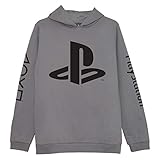 Popgear Playstation Logo Jungen Pullover Hoodie Grau 5-13 Jahre, PS4 PS5 Gamer Geschenke, Jungen Tops, Kinderkleidung, Kinder Gaming Geburtstagsgeschenk