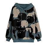 ZHANGJINYISHOP2016 Herren-Kapuzenpullover, langärmelig, Kürbis, bedruckt, Halloween-Kostüm, T-Shirt für Männer und Frauen, bequem (Farbe: Grün, Größe: XL)