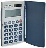 Sharp EL-243S Taschenrechner (Solar- und Batteriebetrieb) weiß