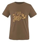 Comedy Shirts - I Said yes Anker - Herren T-Shirt - Braun/Hellbraun Gr. L