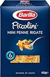 Barilla Pasta Nudeln Mini Penne Rigate aus hochwertigem Hartweizen mit einer Kochzeit von nur 6 Minuten 500 g