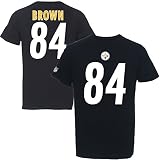 Majestic Antonio Brown #84 Pittsburgh Steelers Eligible Receiver NFL T-Shirt XL