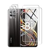 Panzerglas für Realme 8i Schutzfolie + Kamera Schutzfolie Displayschutzfolie aus Gehärtetem Glas [9-H-Härte] [Kristallklarheit] [Kratzfest] mit Realme 8