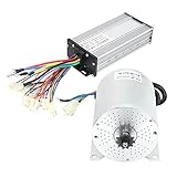 Entatial 2000W 48V Elektroroller Umbausatz, Elektrofahrrad Motor Umbausatz Geräuscharm mit Schlüssel für Dreirad für Elektrofahrrad für S