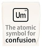 Vendax Atomic Symbol For Confusion Beige Turnbeutel mit Kordelzug Drawstring Gym Bag Backpack