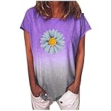 Pullover Damen Sommer t-Shirt Damen v-Ausschnitt Spitze Knopfleiste Bluse solide Tunika Langarm/Kurzarm Tops Kurzarm Casual locker Longshirt Oberteile top(NJ-220310-HQX210313821PPL2, XXL)