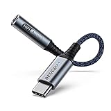 BENEWY USB C auf 3.5 mm Klinke Adapter, USB Type-C auf 3.5 mm Klinkenanschluss Adapter, USB C Klinke Adapter kompatibel mit Samsung S21/S21 Plus/S20/Note 20/A52,Pixel 4a/4, Huawei P30/P20/Mate 20