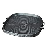 Gusengo Korean Grillplatte Quadratische Grillpfanne - Aluminiumlegierung Braten Rauchfreier Grillaufsatz Antihaft Quadrat Grill Pfanne Mit Maifan Stein Beschichteter Ob