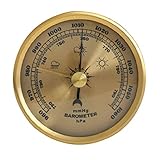 BAWAQAF Barometer Manometer Wetterstation, Wandthermometer Hygrometer H