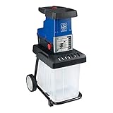 LUX-TOOLS E-LH-2800 Elektro-Häcksler mit 2800 W Induktionsmotor & integrierter Motorbremse inkl. 60 l Auffangbox | Kabelgebundener 230 V 2800 W Garten-Schredder für Schnittgut bis Ø 45