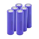 THENAGD Flat Top Lithiumbatterien Mit Hohem Stromverbrauch 18650 3.7v 2600mah, Batterie für Power Bank 6p