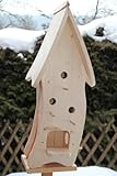 Dekorativer XXXL Nistkasten(N4) mit Vogelfutterhaus-Vogelhaus--Vogelhäuschen-sauberste Verarbeitung-Vogelhaus Garten Dek