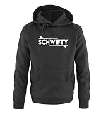 Just Style It - Schwifty - Rick and Morty - Herren Hoodie - Schwarz/Weiss Gr. L