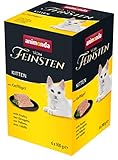 animonda Vom Feinsten Kitten, Nassfutter für wachsende Katzen im ersten Lebensjahr, mit Geflügel, 6 x 100 g