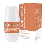 Dr. Sweat Anti-Transpirant Deo Roll-On für Männer und Frauen, 7 Tage Schutz gegen Schweiß bei besonders starkem Schwitzen, klinisch getestet, 50
