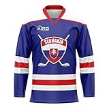 Airosportswear Slovakia Home Ice Hockey Football Soccer T-Shirt Trik