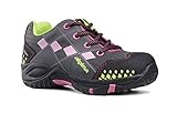 alpina 6403-1K, Mädchen-Kinder Trekking- & Wanderhalbschuhe, Freizeitschuh, grau/pink (34)