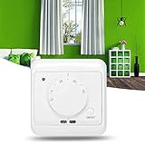 Passwort-Schlüsselbox, 230V 16A An der Wand montierter Temperaturregler für mechanische elektrische Heizung