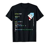 Funny Christmas Xmas Go / Golang T-S