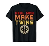 Real Men Make Twins Vatertags-T-Shirt, lustig, New Dad Of Twins T-S