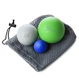 Bomb-Ball Massage Ball Set - Faszien + Lacrosse Bälle für ultimative Muskelentspannung, Selbstmassage, Faszientraining + Triggerpunkt Therap