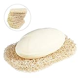 BUZIFU 10 Packung Seifenspender, Seifenschale Seifenhalter Luffa Zubehör für Dusche/Bad/Küche/Arbeitsplatte (Beige)