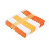 Gözze Handtuch 2er-Set, 100% Baumwolle, 50 x 100 cm, New York, Streifen, Orange/Weiß/Gelb, 555-8450-A4