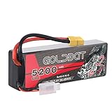 GOLDBAT 7.4V Lipo RC Akku 5200mAh 2S 60C RC Lipo Batterie mit XT60 Stecker für RC Car Evader RC Evader BX PKW LKW LKW Truggy LKW B