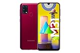 Samsung Galaxy M31 Android Smartphone ohne Vertrag, 4 Kameras, großer 6.000 mAh Akku, 6,4 Zoll Super AMOLED FHD+ Display, 64GB/6GB RAM, Handy in rot, deutsche Version exklusiv b