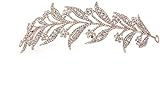KEEBON Krone Vintage Kristall Hochzeit Kronprinzessin Braut Haar-Assienen Geeignet für Hochzeit Tanz Bridal Pageant Prom Hochzeit Haarschmuck, Farbe: Silber Armb