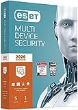 ESET Multi-Device Security 2020 | 5 Geräte | 1 Jahr | Windows (10, 8, 7 und Vista), macOS, Linux und Android | Aktivierungscode in Standardverpackung