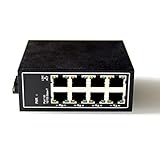 WIWAV WDH-8ET-DC 10/100Mbps Nicht verwaltete 8-Port-Industrial-Ethernet-Switches mit DIN-Schiene/Wandhalterung (Liste der UL, lüfterlos, -30°C~ 75°C)