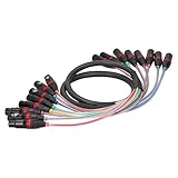 Mothinessto Bare Kupferdraht, langlebig, YPX-08, ohne Lärm, flexibles Mehrkanal-XLR-Audiokabel, stabiles Audio-Signal-Kabel für Mehrkanal-Kabel, Mixer, E