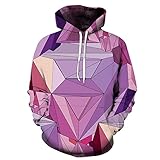 Hoodie Herren Oversize 3D Schick Persönlichkeit Drucken Pullover Herren Moderner Urban Style Trend Sweatshirt Herren Mode Paar-Outfit Komfortabel All-Match Pullover H