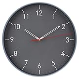 30 cm Modern Quartz Lautlos Wanduhr Schleichende Sekunde ohne Ticken für Dekoration Wohnzimmer, Küche, Büro, S