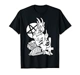 BDSM Sigill von Baphomet Ziege von Mendes Satan Dark Goth T-S