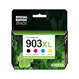 WISETA 5er-Pack 903XL Multipack-Druckerpatronen Ersatz für HP 903 XL Multipack Tintenpatronen für Officejet Pro 6950 6960 6970 All-in-One-Druck