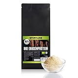 Bio Erbsenprotein Isolat 80 % 1 kg | in Deutschland geprüfte Qualität, DE-ÖKO-003 | Proteinpulver | cholesterinfrei | glutenfrei | lactosefrei | Sportsline by G