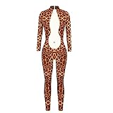 ArcherWlh Holloween,Yoga Hose Damen Baumwolle,Explosive Stil Halloween Leopard Schlangenhaut Digitaldruck kreative Persönlichkeit Strumpfhosen Overall Damen-LT030_S