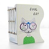 LOMJK Buchhalter Buchstützen Koreanische Nette Kreative Cartoon Teleskop Buchstütze Regal Regal Ordner Faltbuch Block Buchstützen (Color : D)