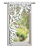 Vorhänge Fertiggardine Gardine Paneel 70x140cm mit Zirkonia (Links)