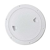 TISHITA 2x 8 Zoll Deckplatten Zugangsluken Abdeckung Zum Ausschrauben, Weißes Nylon fü