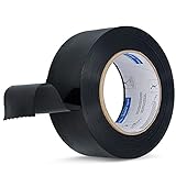 Blue Dolphin™ UNIVERSAL Wasserdichtes Klebeband Schwarz 50 mm x 50 m Innen & Außen | Profi Gewebeband Panzertape Panzerband Für Baufolie Malervlies Abdeckfolie Malerfolie Reparieren Befestigen Bü