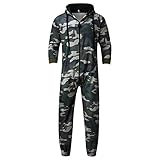 Herrenhemden, Jacke, Kapuzenpullover, Freizeitkleidung, Camouflage, Reißverschluss, einteilig, lockere Tasche, unelastisch, Anzug, Sweatshirts, Fitness, Training, Laufen, Camouflage1, XL