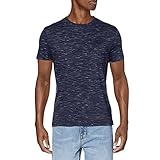 Superdry Mens OL Vintage EMB Tee T-Shirt, Mariner Navy Space Dye, L