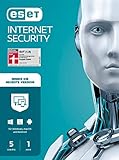 ESET Multi-Device Internet Security 2022 | 5 Geräte | 1 Jahr | Windows (10, 8, 7 und Vista), macOS, Linux und Android | Dow