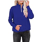 Eaylis Damen High Neck Stitching Christmas Drawstring Print Langarm-Kapuzen-Sweatshirt, Freizeit Langarmshirt Pullover Teddy-Fleece Plüsch Kapuzenpullover Pulli Streetwear Langarm Sweatshirt H